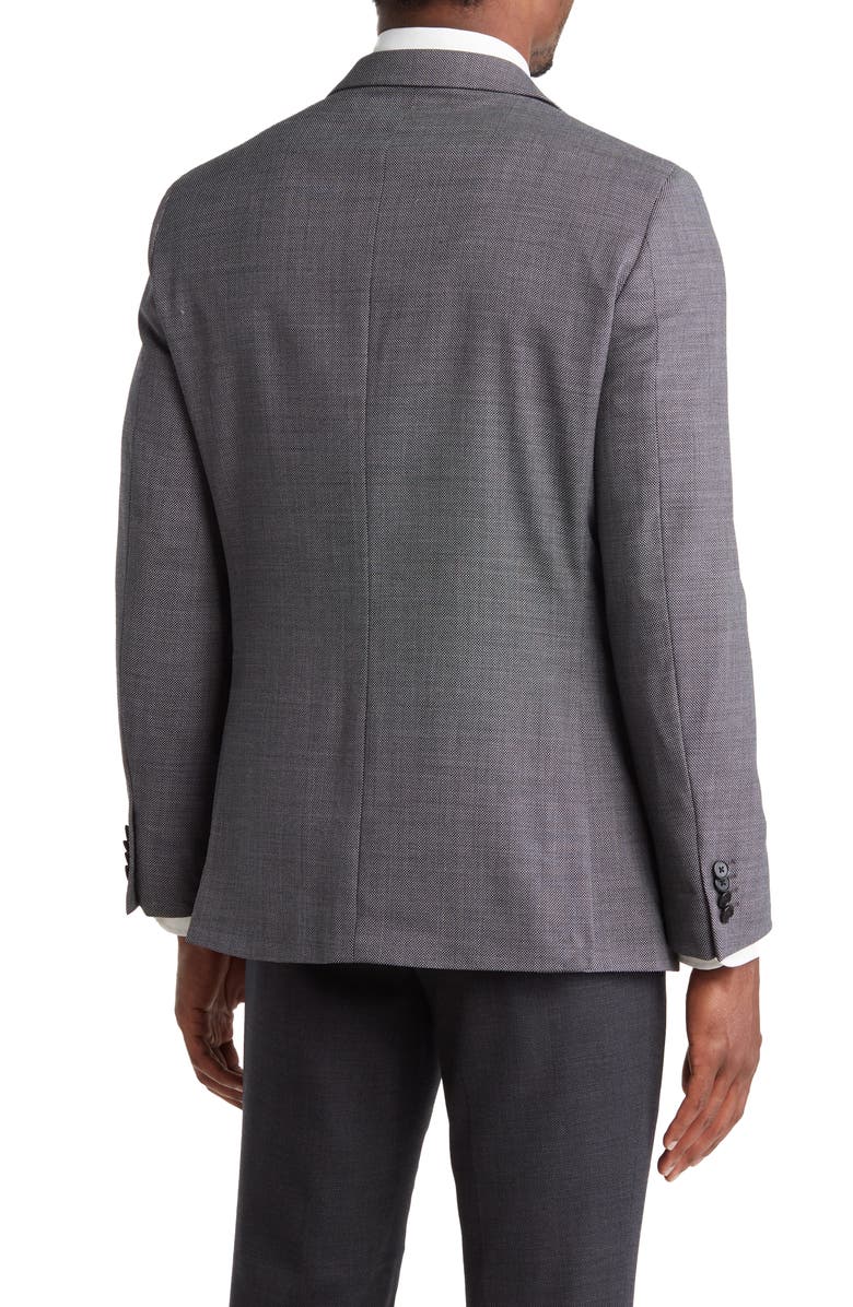 Original Penguin Charcoal Grey Birdseye Stretch Suit Jacket, Alternate, color, Charcoal Grey