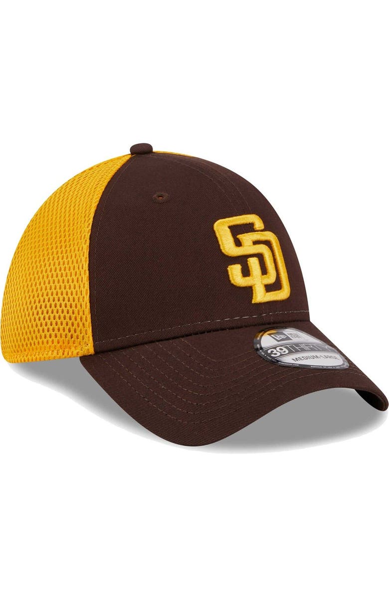 New Era Men's New Era Brown San Diego Padres Team Neo 39THIRTY Flex Hat, Alternate, color, Brown