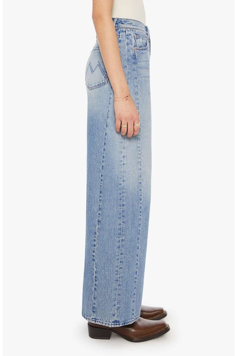 Pipe Dream Button Sneak High Waist Wide Leg Jeans, Alternate, color, LEAP AT THE CHANCE