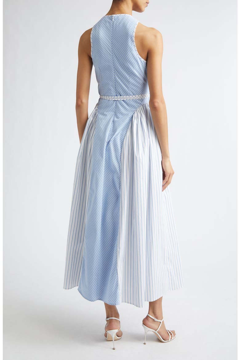 Emin Mixed Stripe Sleeveless Cotton Blend Maxi Dress, Alternate, color, CORNFLOWER/ WHITE