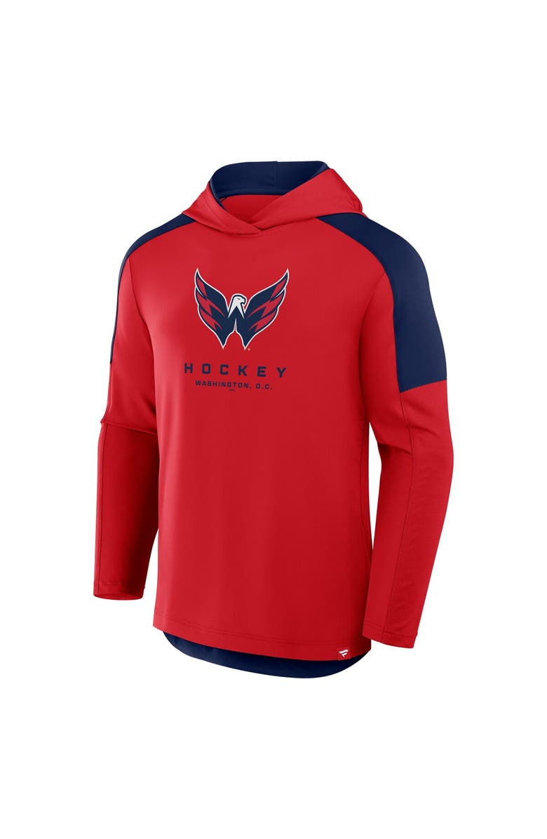 FANATICS Men's Fanatics Red Washington Capitals Meta Game Transitional Pullover Hoodie, Alternate, color, Red