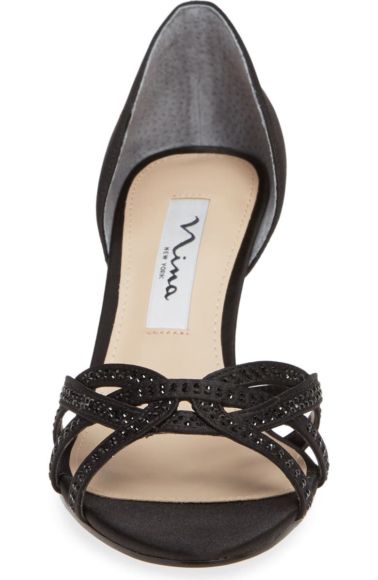 Nina Cissy Crystal Embellished Sandal, Alternate, color,