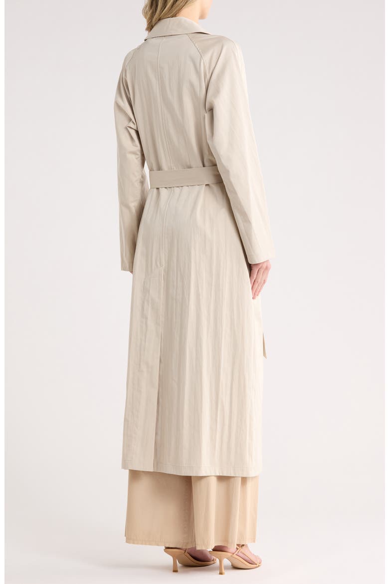 Back & Forth Cotton Blend Trench Dress, Alternate, color, LIMESTONE