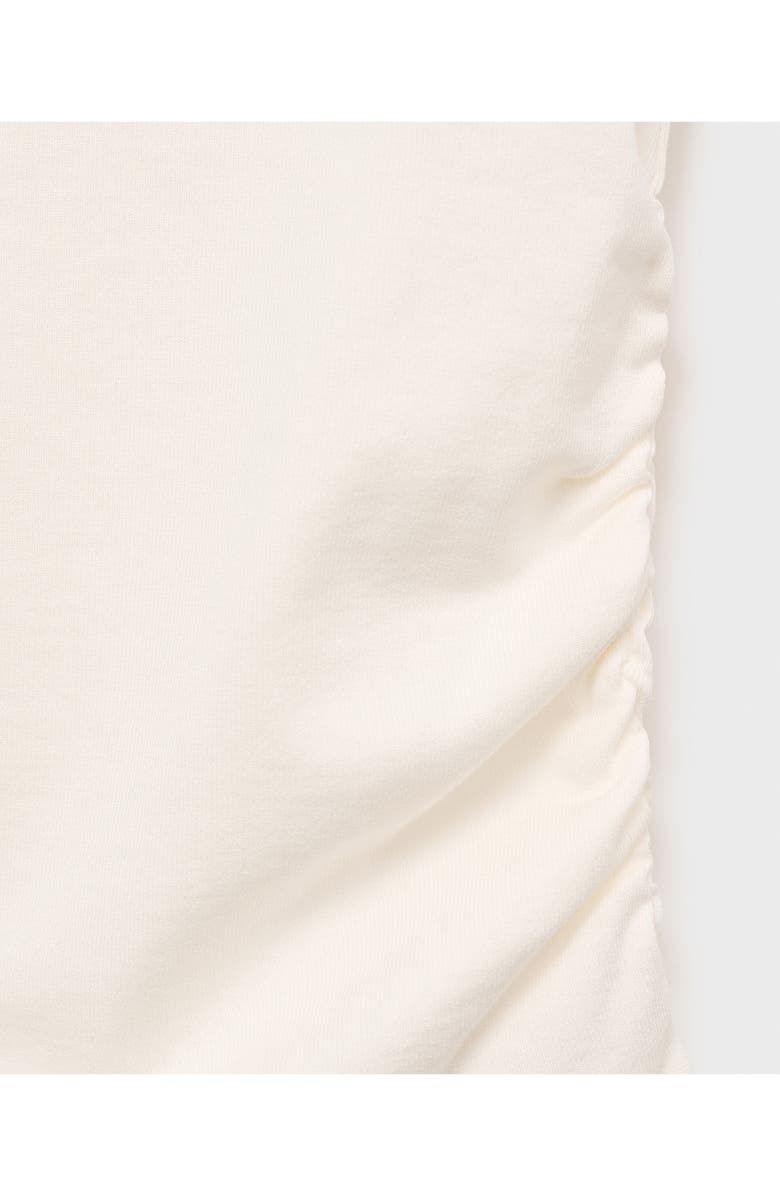 MANGO Ruched Mock Neck Sleeveless Top, Alternate, color, 