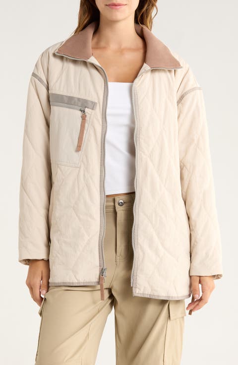 Encinitas Water Repellent Quilted Field Coat