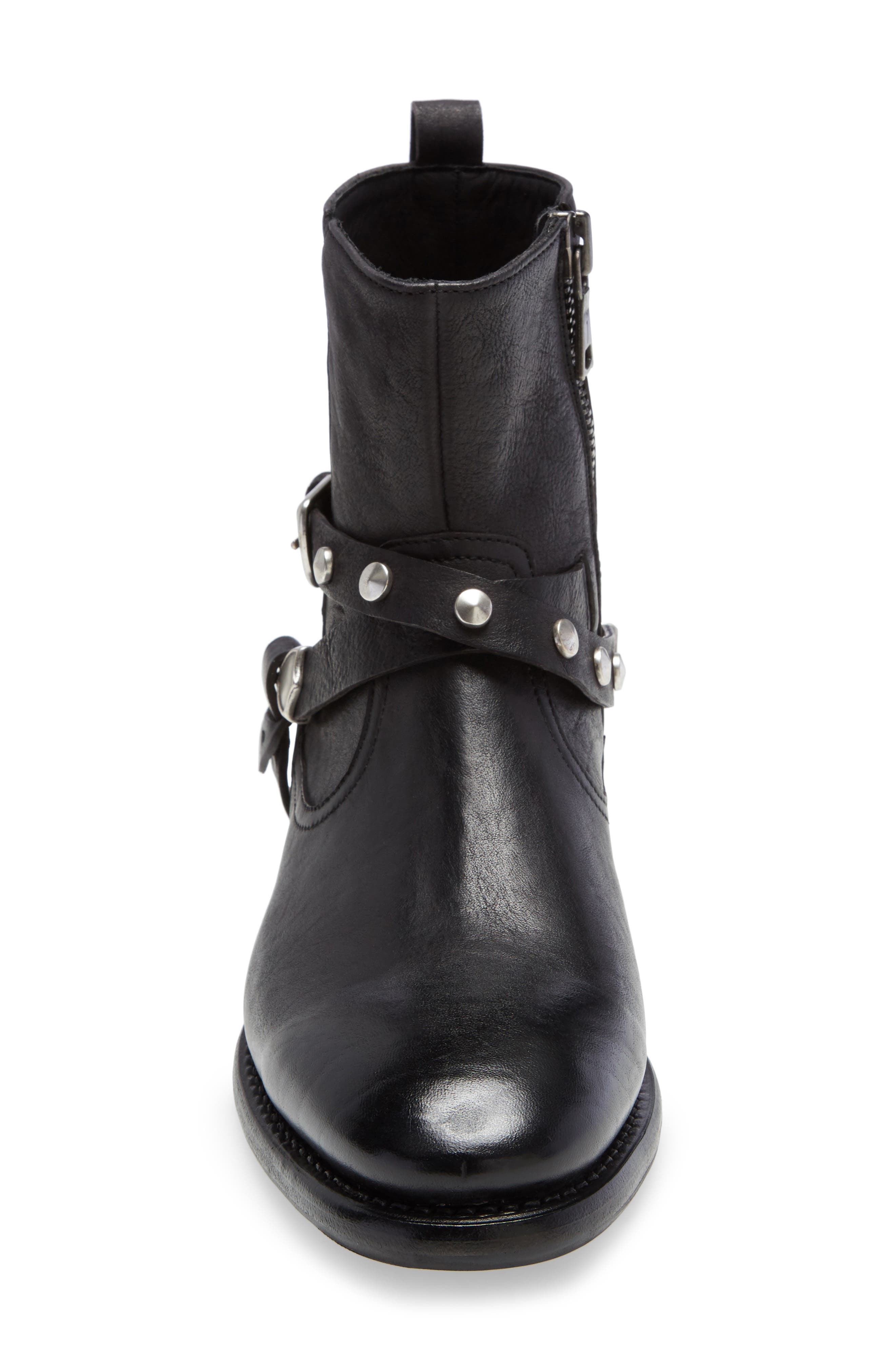 John Varvatos Star USA Heritage Zip Boot, Alternate, color, Black