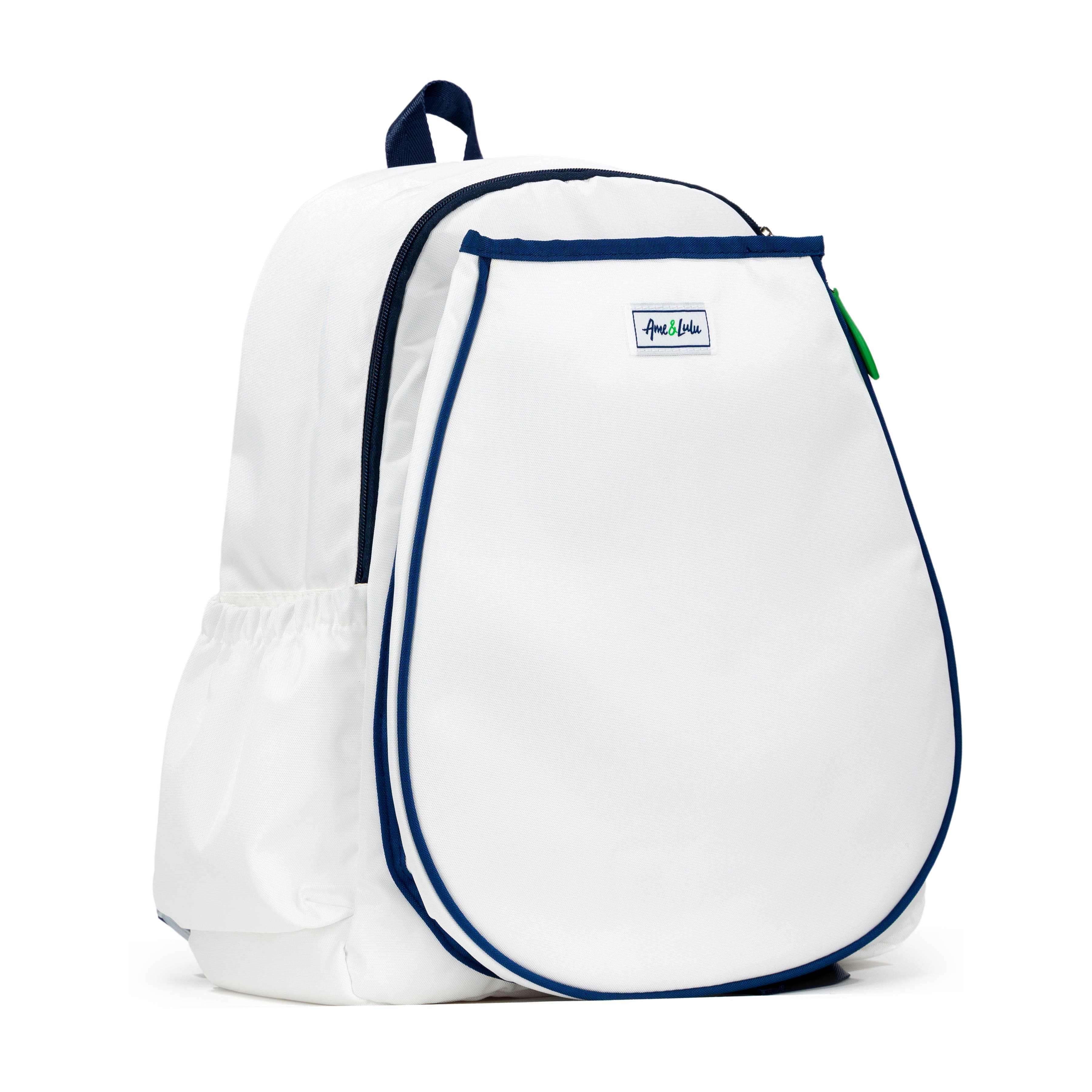 Game On Tennis Backpack, Alternate, color, White/Navy/Green