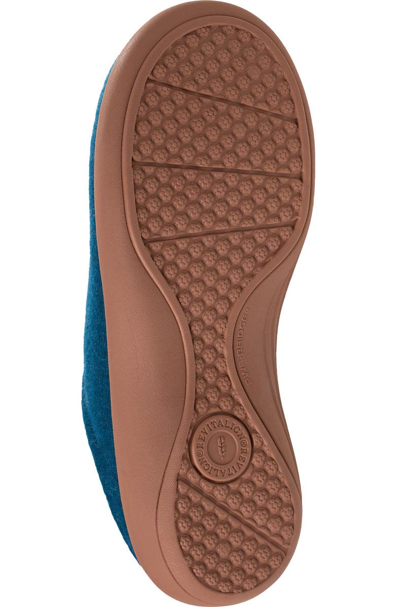 Revitalign Dundee Cozy Faux Shearling Lined Slipper, Alternate, color, Dark Teal