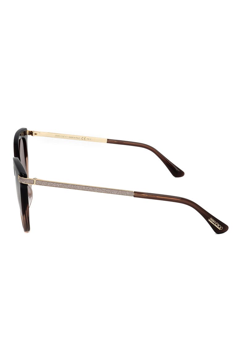 56mm Cat Eye Sunglasses, Alternate, color, BROWN SHADED BEIGE