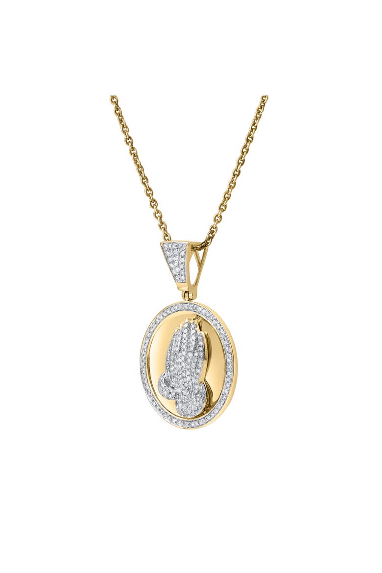 Virtue 10K Gold Diamond Pendant - 0.85 CT, Main, color, 10K Yellow Gold