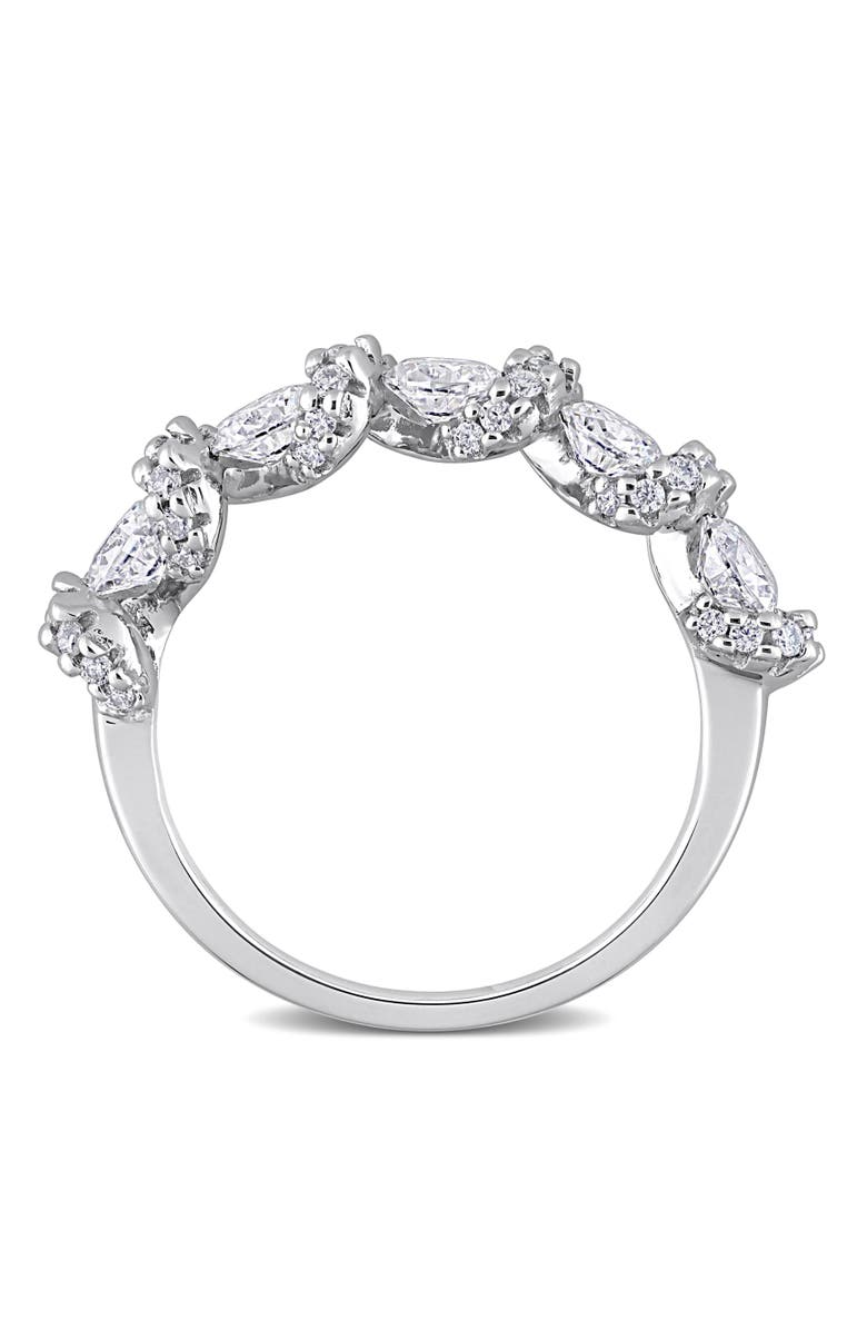 Julianna B. Moissanite Oval Swirl Anniversary Ring, Alternate, color, 