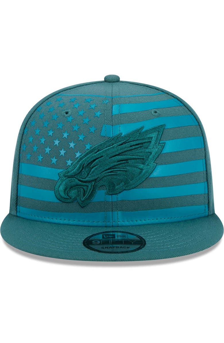 New Era Men's New Era Midnight Green Philadelphia Eagles Independent 9FIFTY Snapback Hat, Alternate, color, Green