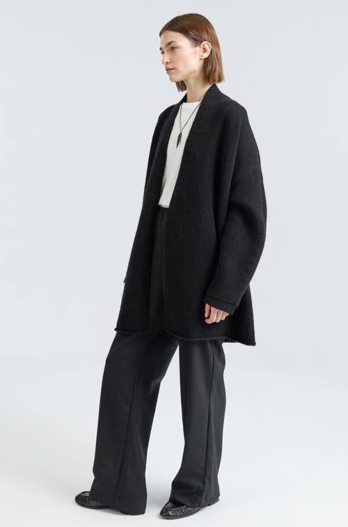 Almina Concept Wrap Cardigan In Black