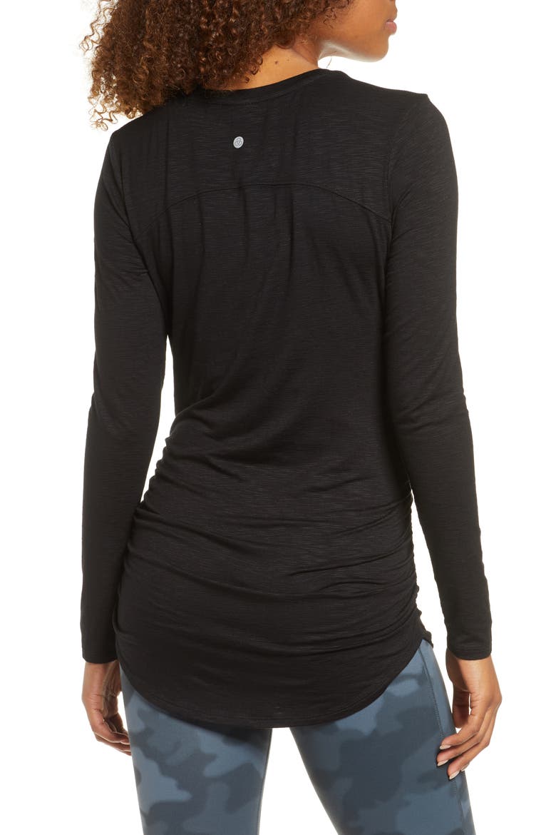 Mamasana Maternity Shirt, Alternate, color, BLACK