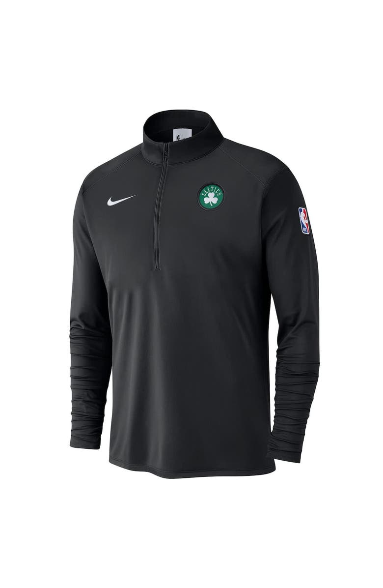 Nike Men's Nike Black Boston Celtics 2024/25 Courtside Performance Half-Zip Top, Alternate, color, Black