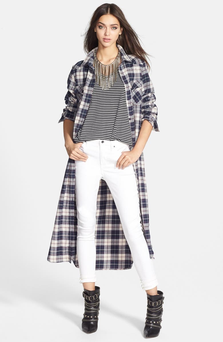 Tildon Stripe V-Neck Tee, Alternate, color, 