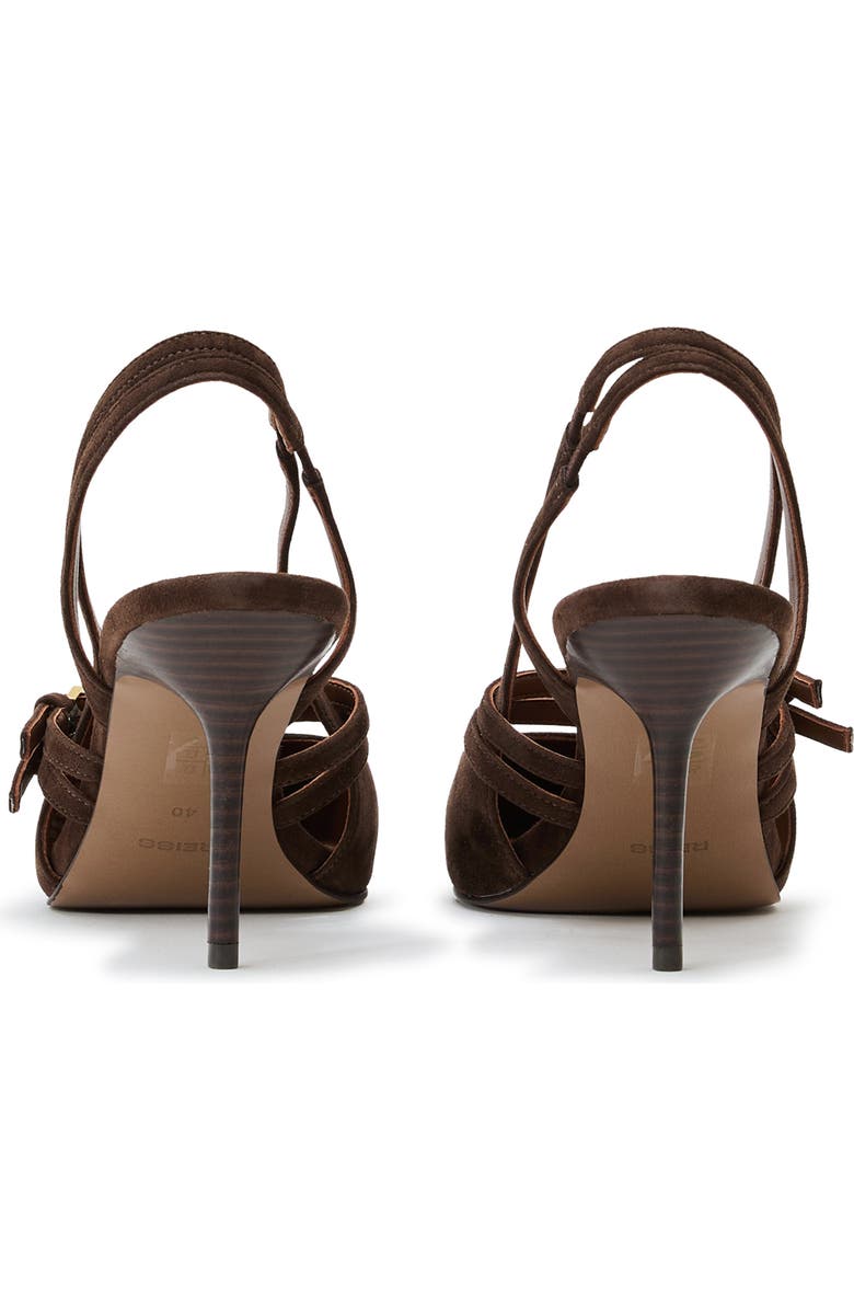 Reiss Beatrice Slingback Mary Jane Pointed Toe Pump, Alternate, color, Chocolate