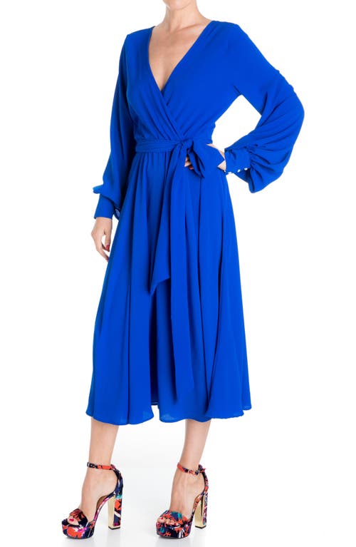 Meghan La Lilypad Midi Dress In Navy