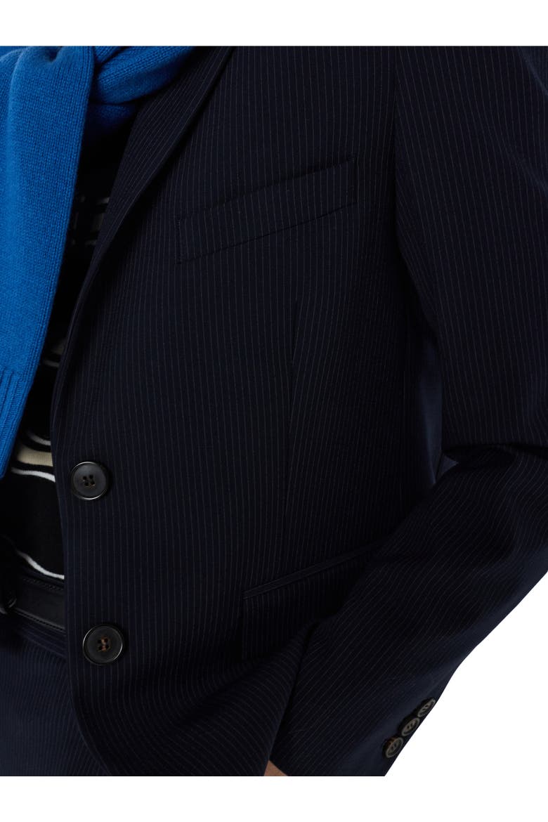 Tayana Single Breasted Tailored Blazer, Alternate, color, Navy Blue