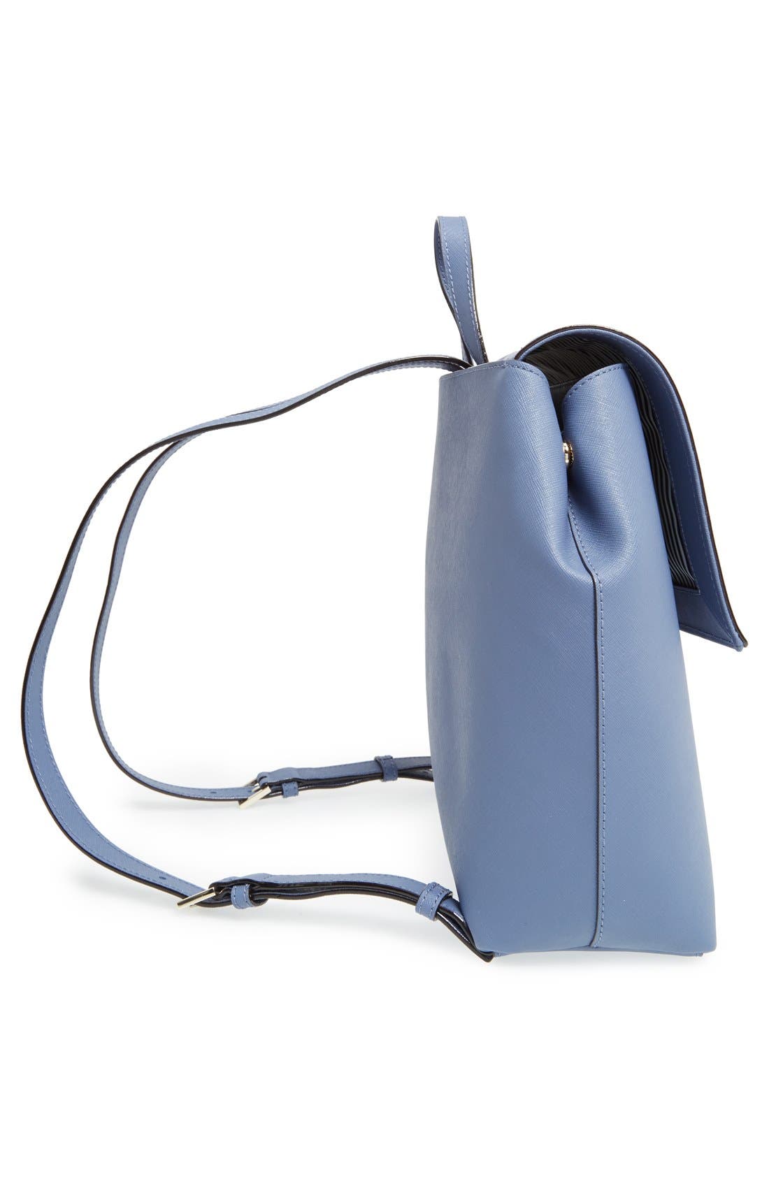 'cameron street - neema' leather backpack, Alternate, color, OYSTER BLUE