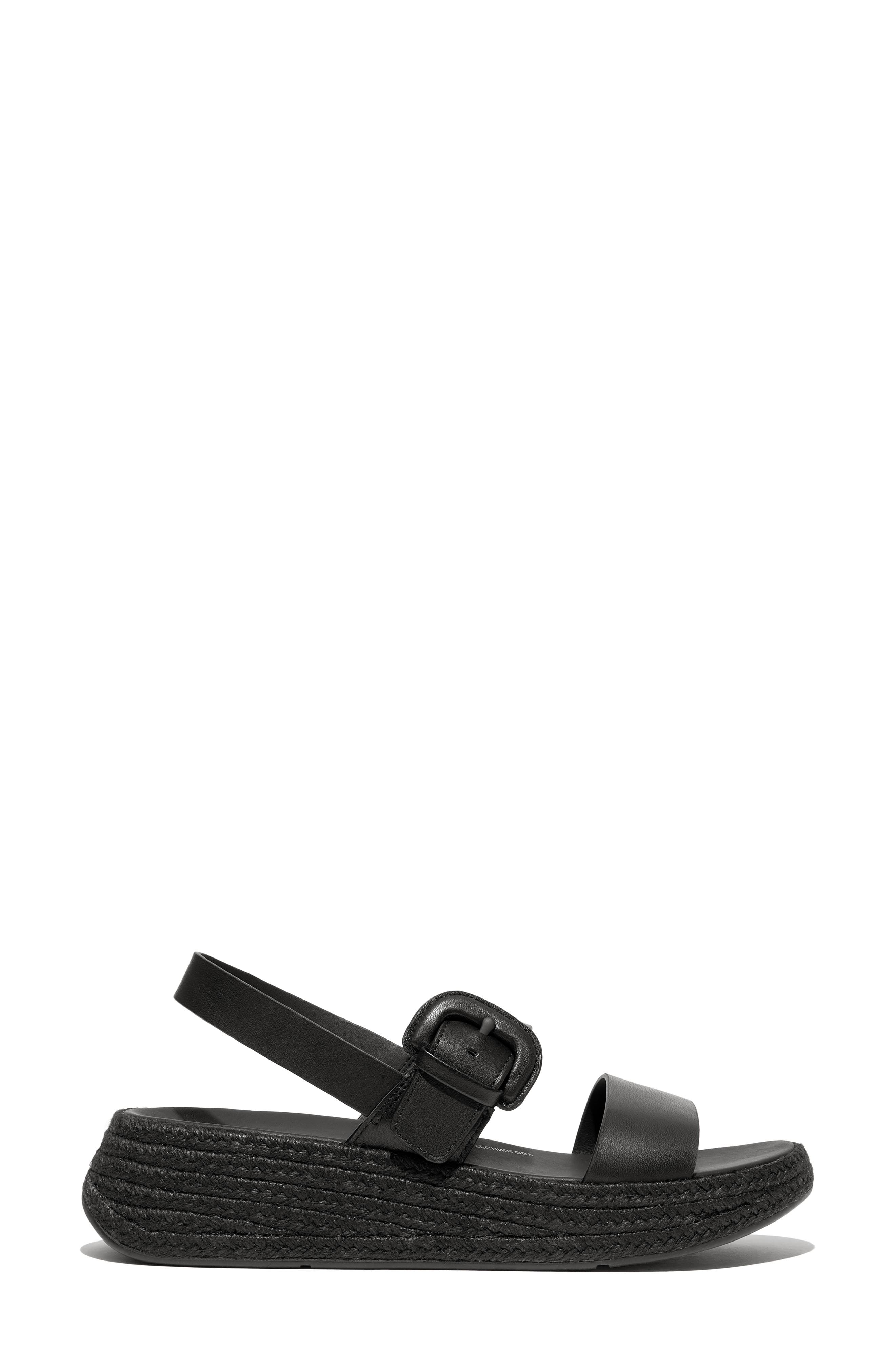 FitFlop F-Mode Espadrille Platform Slingback Sandal, Alternate, color, 