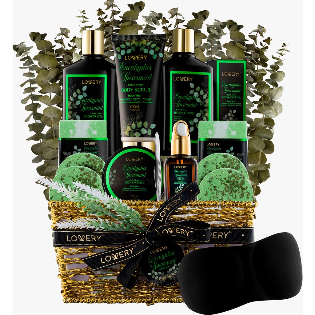 Lovery Eucalyptus Spearmint 17-piece Bath Set In Multi