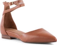 Seychelles Ankle Strap d'Orsay Pointed Toe Flat