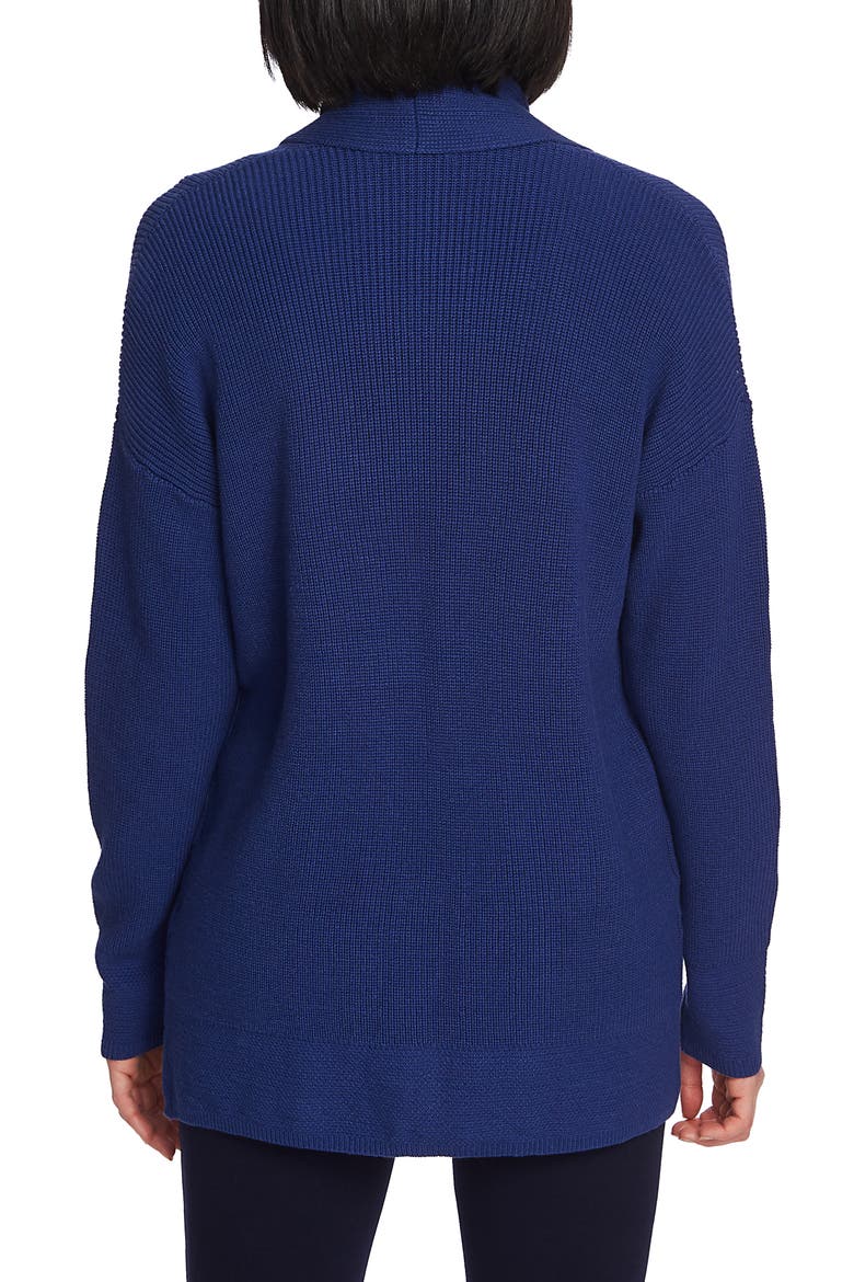 Open Front Long Cardigan, Alternate, color, PARISIAN SKY