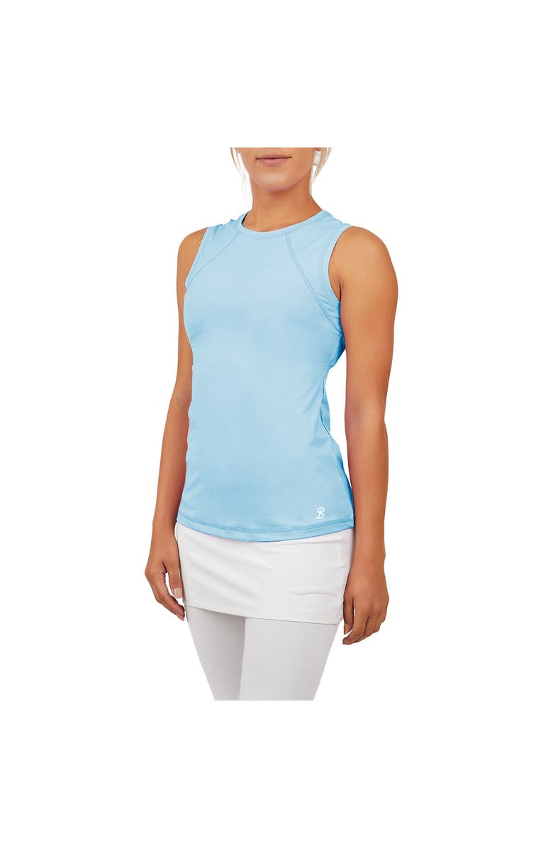 Sofibella UV Colors Womens Sleeveless Tennis Shirt, Main, color, Cloud