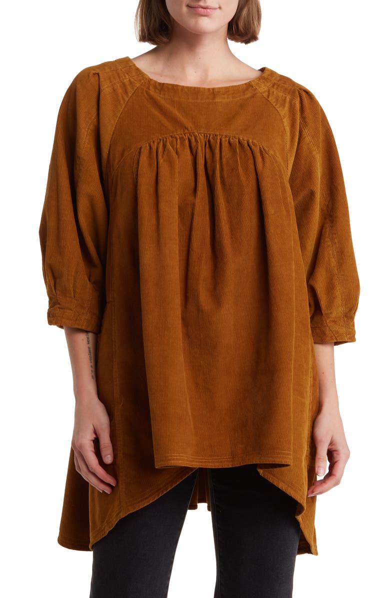 Free People Memories of You Corduroy Tunic Top, Main, color,