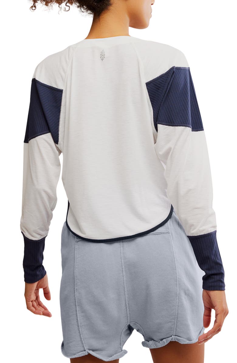 Free People Spotlight Colorblock Long Sleeve Top, Alternate, color,