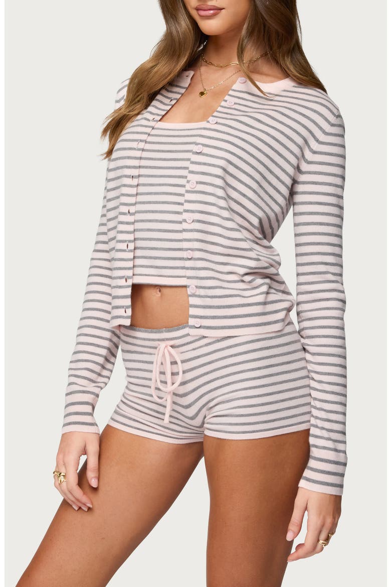 Liillian Stripe Cardigan, Alternate, color, LIGHT-PINK