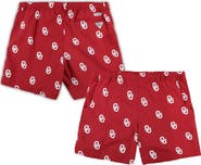 Columbia Men's Columbia Crimson Oklahoma Sooners Big & Tall Backcast II Allover Print Omni-Shade Shorts