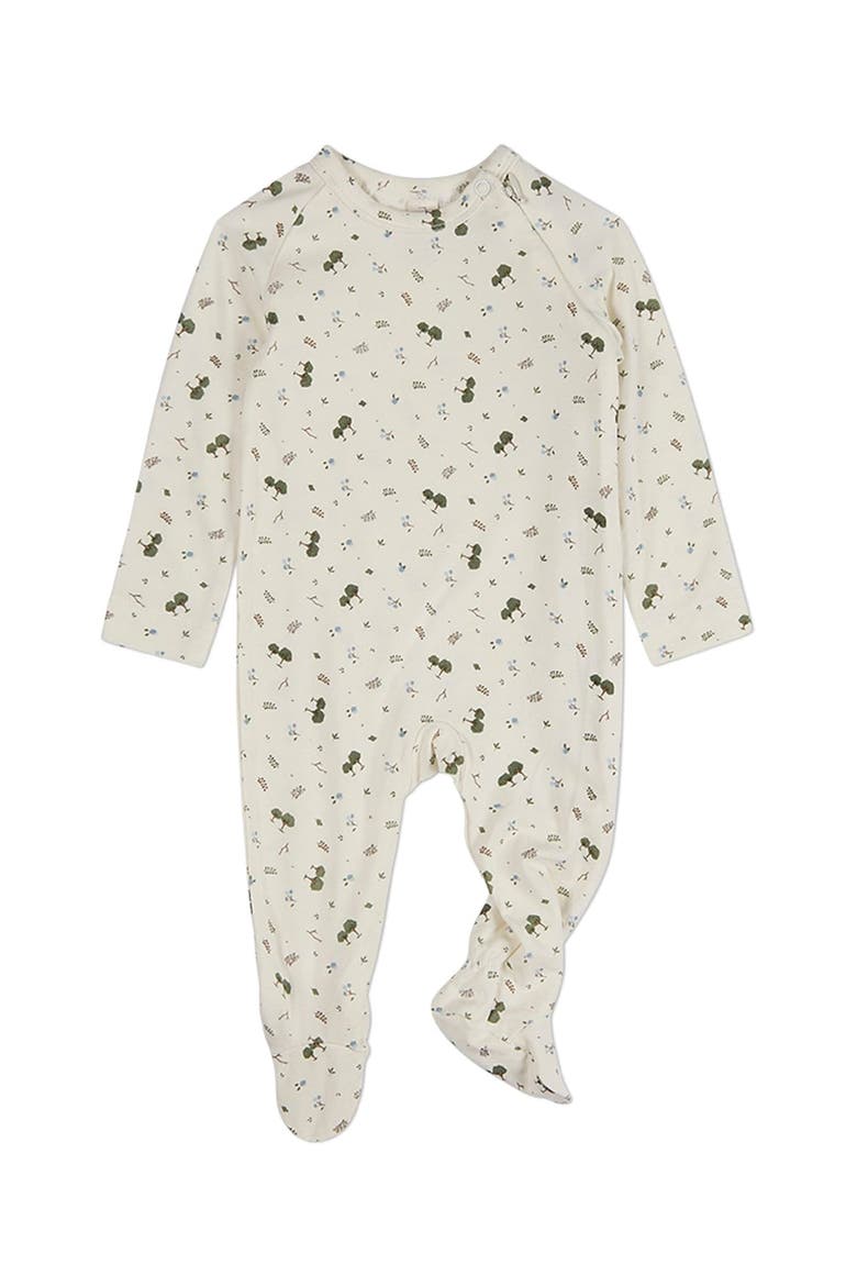 Baby Boys Allover Print Zippered Footie, Main, color, Marshmallow