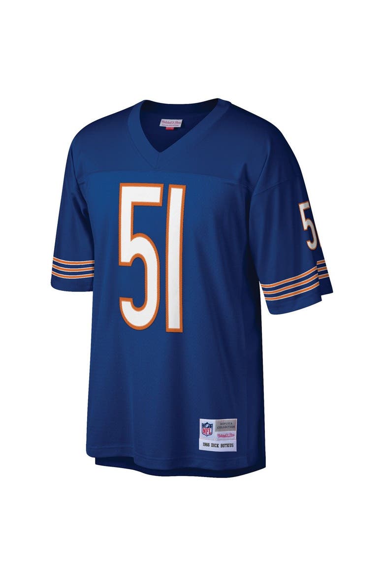 Men's Mitchell & Ness Dick Butkus Navy Chicago Bears Retired Player Legacy Replica Jersey, Alternate, color, Navy