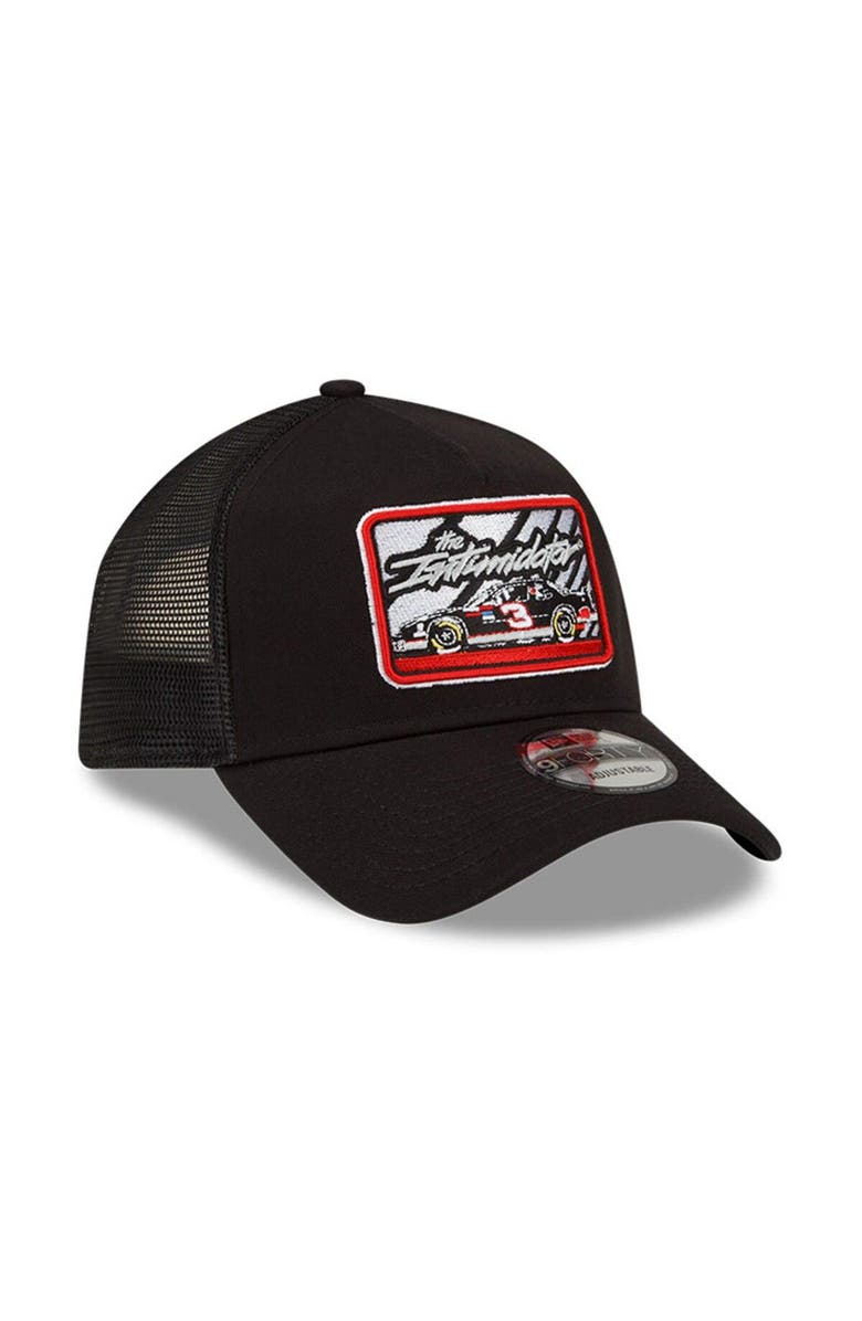 New Era Men's New Era Black Dale Earnhardt Legends Intimidator 9FORTY A-Frame Trucker Snapback Adjustable Hat, Alternate, color, 