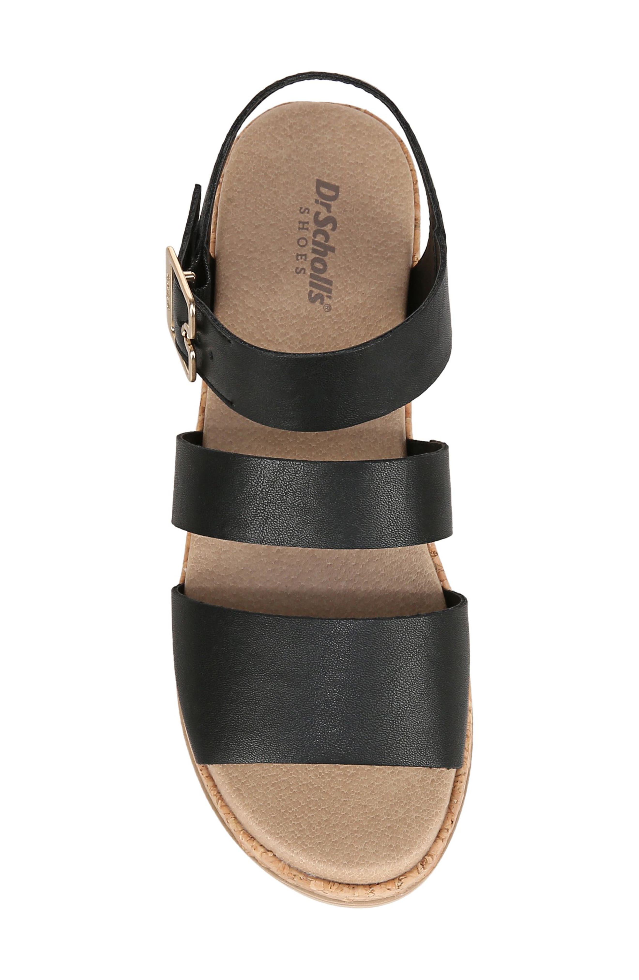 Dr. Scholl's Once Twice Platform Sandal, Alternate, color, Black