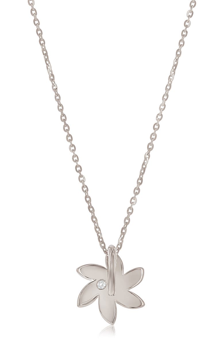 SUZY LEVIAN DIAMONDS Pavé Diamond Swirl Pendant Necklace, Alternate, color, White Gold