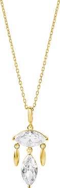 SHYMI Marquise Chandelier Pendant Necklace