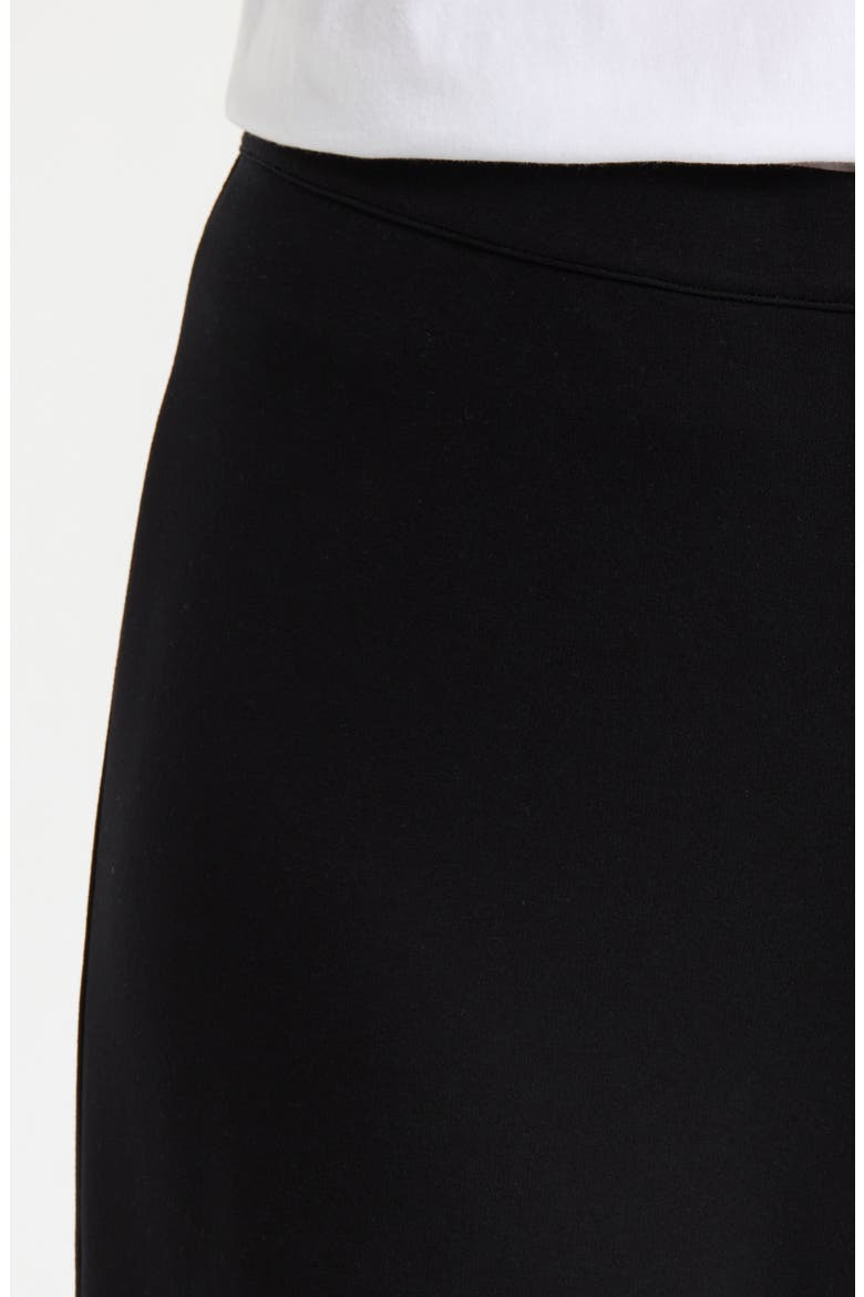 High Waist Wide Leg Ponte Knit Pants(Plus), Alternate, color, BLACK