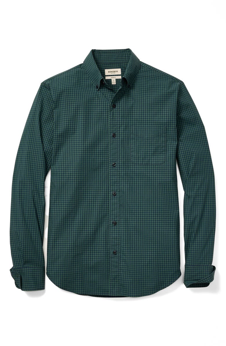 Bonobos Everyday Stretch Cotton Button-Down Shirt, Alternate, color, Raliegh Gingham C48