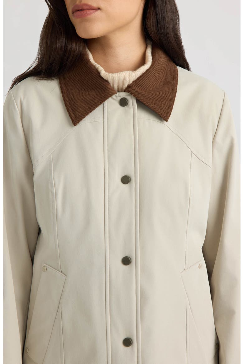 London Poly Canvas Padded Jacket, Alternate, color, VANILLA