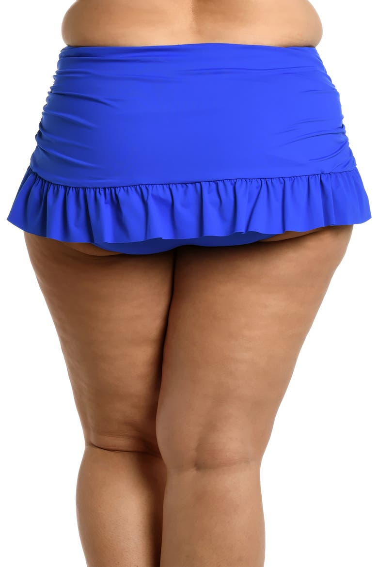 Island Goddess Skirted Bikini Bottoms, Alternate, color, SAPPHIRE