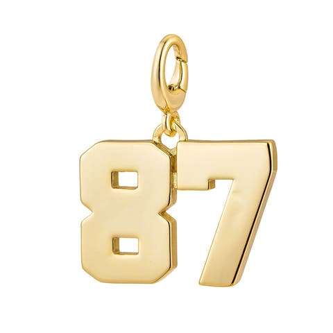 Drip Digits Number Pendant Charm