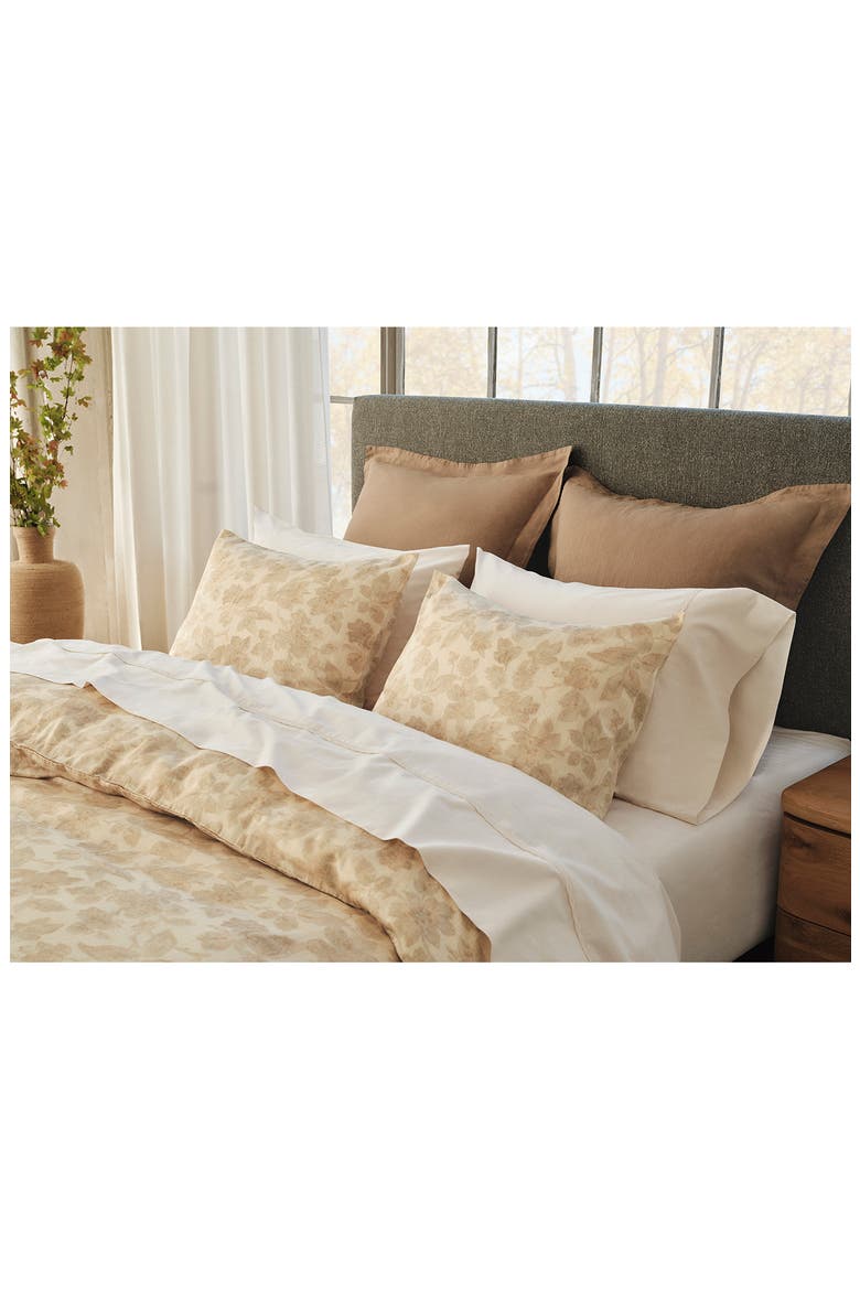 Cloud Soft Organic Cotton Sateen Sheet Set, Alternate, color, UNDYED SCALLOPED