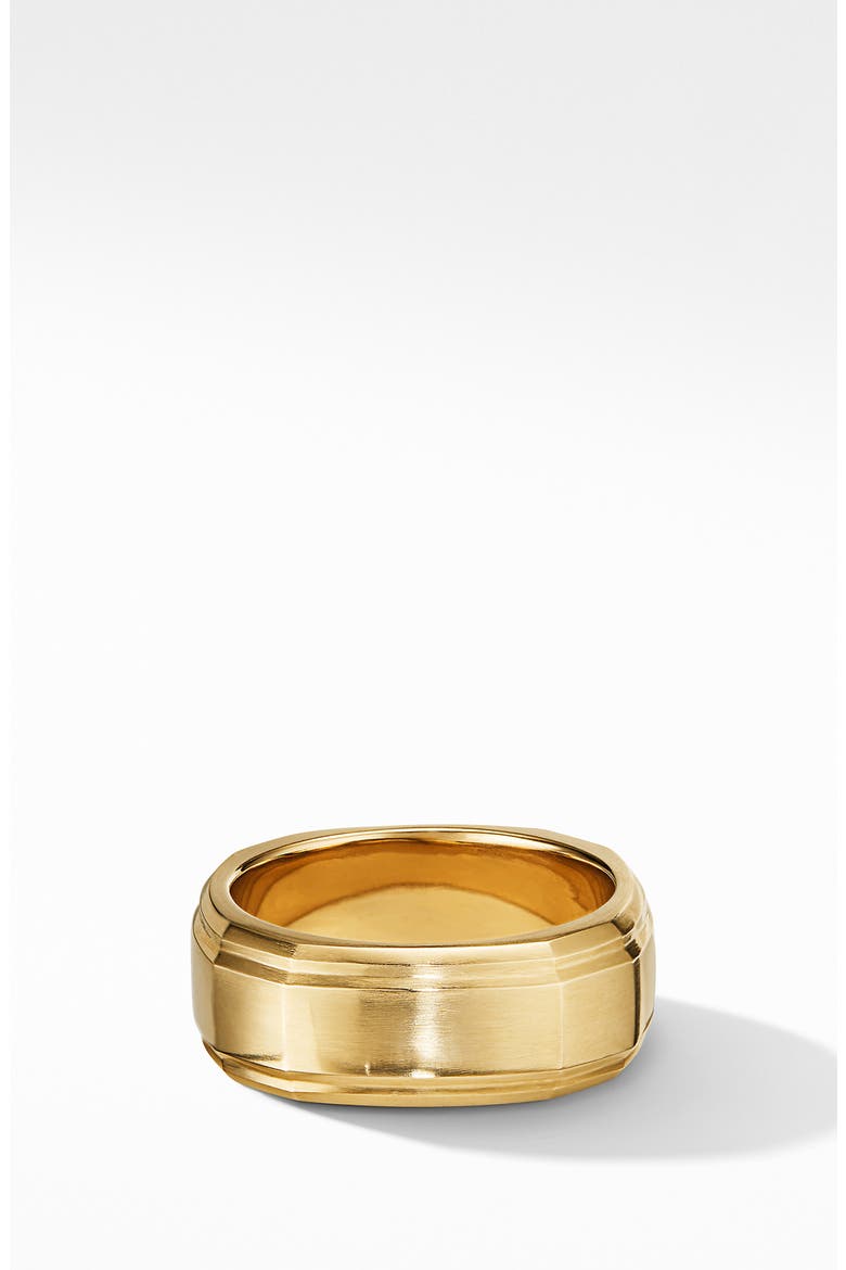 18K Gold Deco Band Ring, Main, color, GOLD