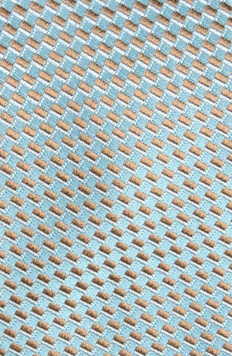 Canali Geometric Silk Tie, Alternate, color, Light Green