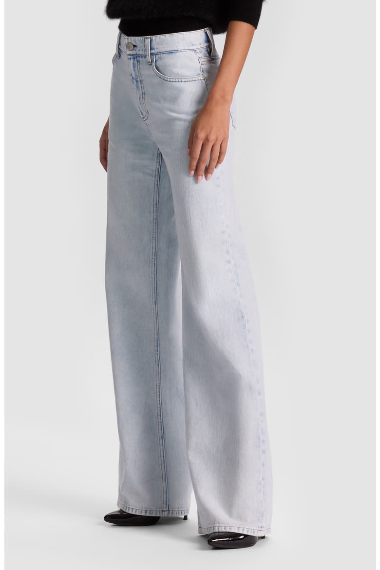 Chic High Waist Wide Leg Jeans, Alternate, color, DARLA LIGHT INDIGO