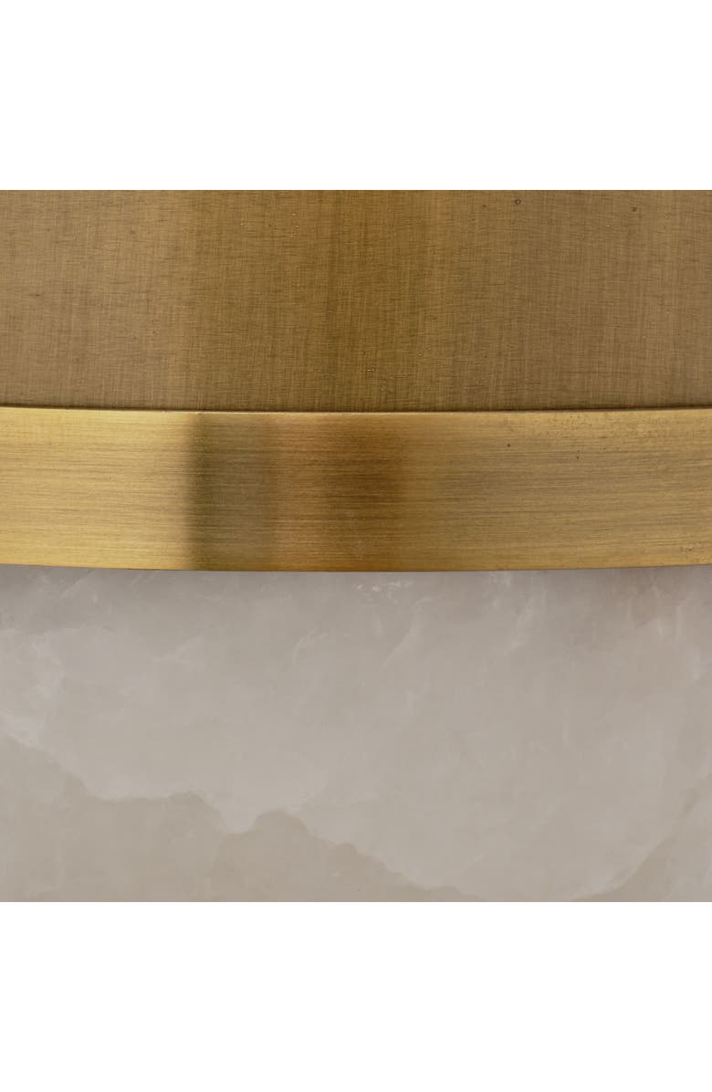 JAMIE YOUNG Remedy Wall Sconce in Alabaster and Antique Brass, Alternate, color, Antique Brass