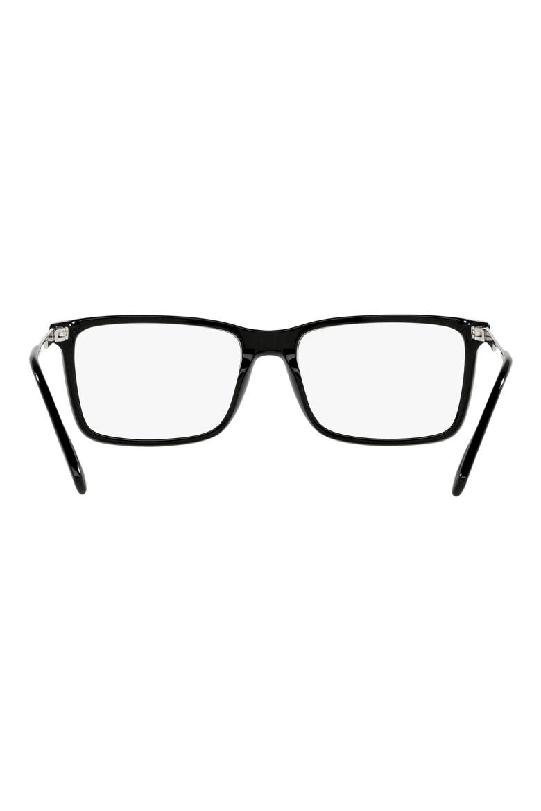 Harrington 57mm Rectangular Optical Glasses, Alternate, color, BLACK